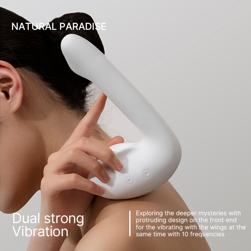 NATURAL SWAN — Flexible Dual-Vibration Warming Massager