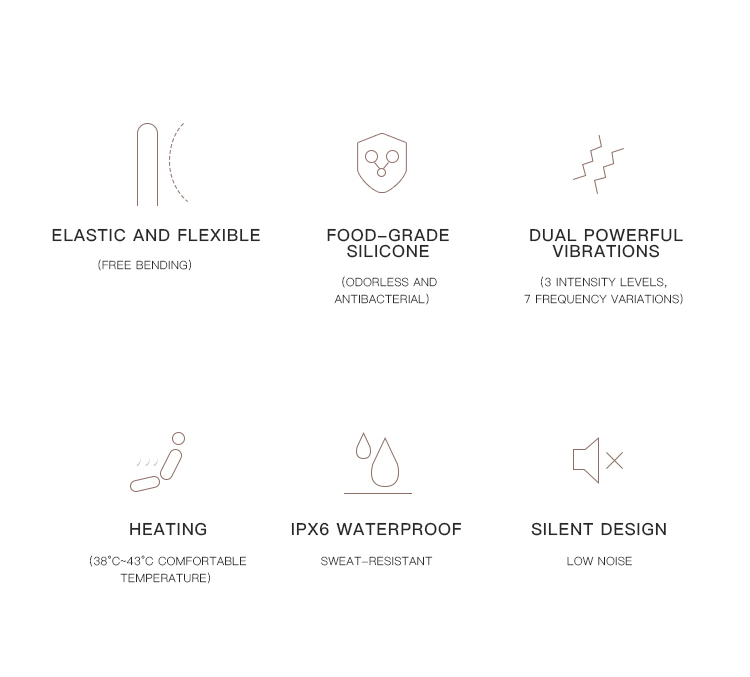 NATURAL SWAN — Flexible Dual-Vibration Warming Massager