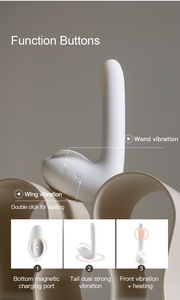 NATURAL SWAN — Flexible Dual-Vibration Warming Massager