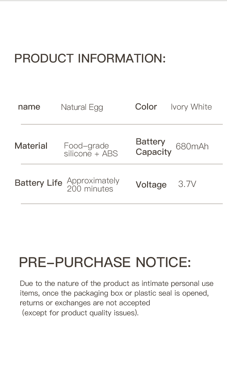 NATURAL EGG — Warming Suction & Vibration Massager